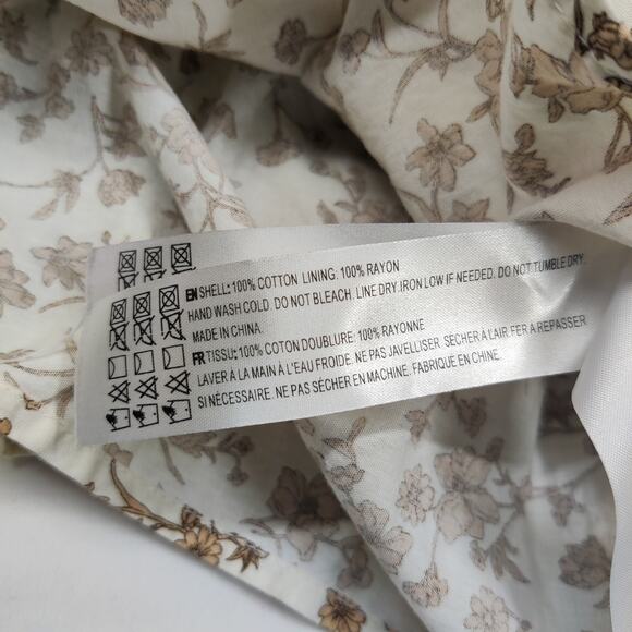 En Saison Gianna Floral Print Cotton Ruffle Maxi Dress Small Medium Cottagecore - Picture 10 of 16